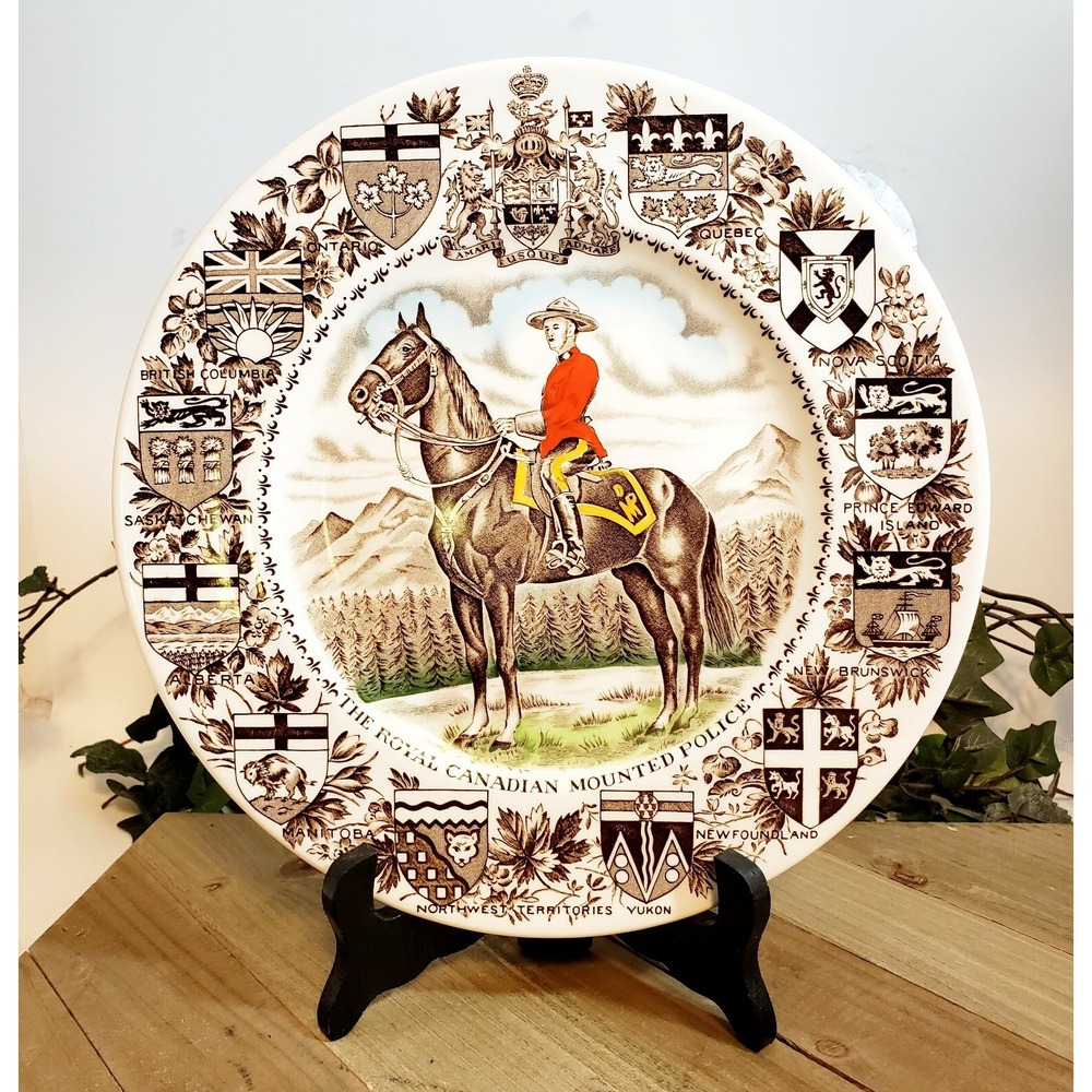1950s The Royal Canadian Mounted Police Produced by Wood & Sons Burslem England